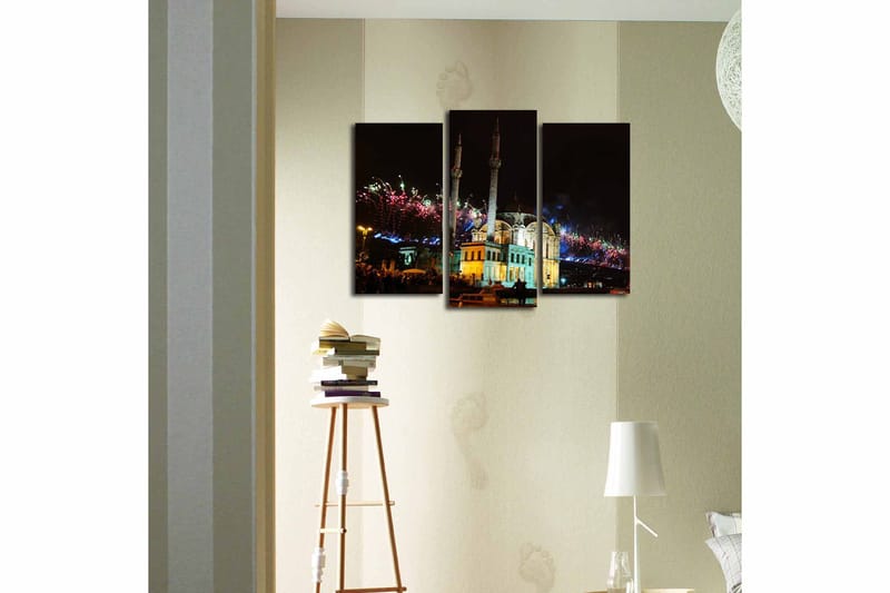 Canvastaulu Scenic 3-pak Monivärinen - 20x39 cm - Sisustustuotteet - Taulu & taide - Canvas-taulu