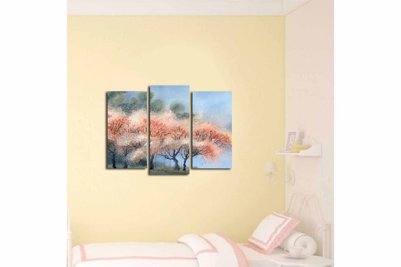 Canvastaulu Scenic 3-pak Monivärinen - 20x39 cm - Sisustustuotteet - Taulu & taide - Canvas-taulu