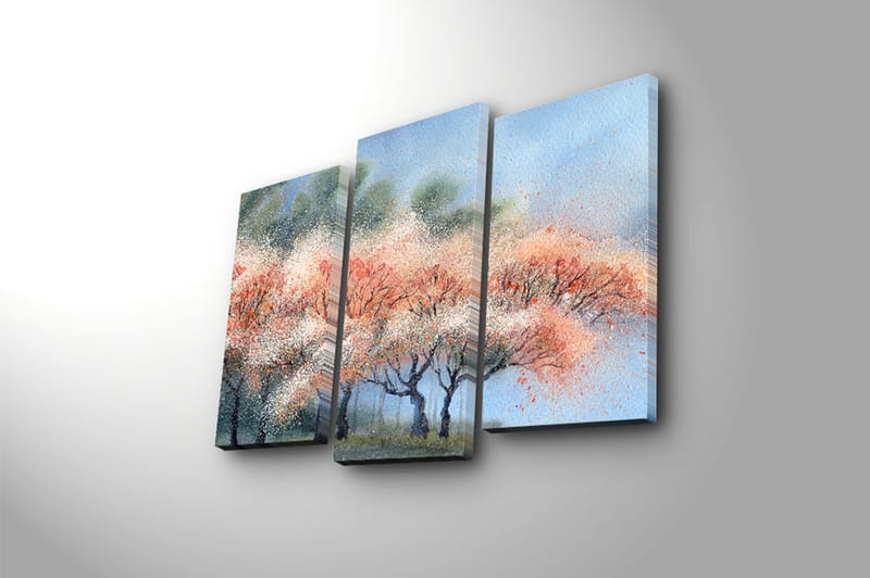 Canvastaulu Scenic 3-pak Monivärinen - 20x39 cm - Sisustustuotteet - Taulu & taide - Canvas-taulu