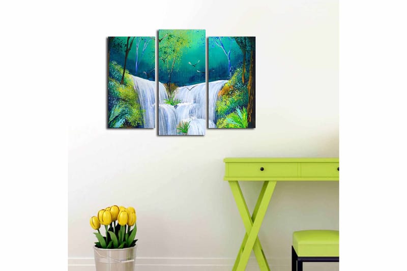 Canvastaulu Scenic 3-pak Monivärinen - 20x39 cm - Sisustustuotteet - Taulu & taide - Canvas-taulu