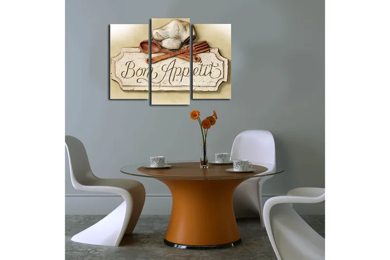 Canvastaulu Scenic 3-pak Monivärinen - 20x39 cm - Sisustustuotteet - Taulu & taide - Canvas-taulu