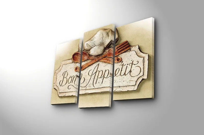 Canvastaulu Scenic 3-pak Monivärinen - 20x39 cm - Sisustustuotteet - Taulu & taide - Canvas-taulu