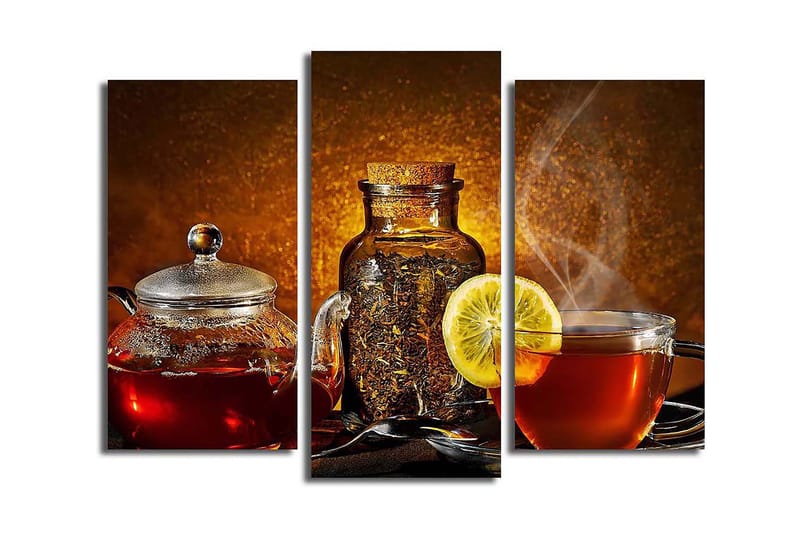 Canvastaulu Scenic 3-pak Monivärinen, 20x39 cm