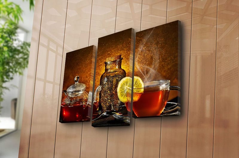 Canvastaulu Scenic 3-pak Monivärinen - 20x39 cm - Sisustustuotteet - Taulu & taide - Canvas-taulu