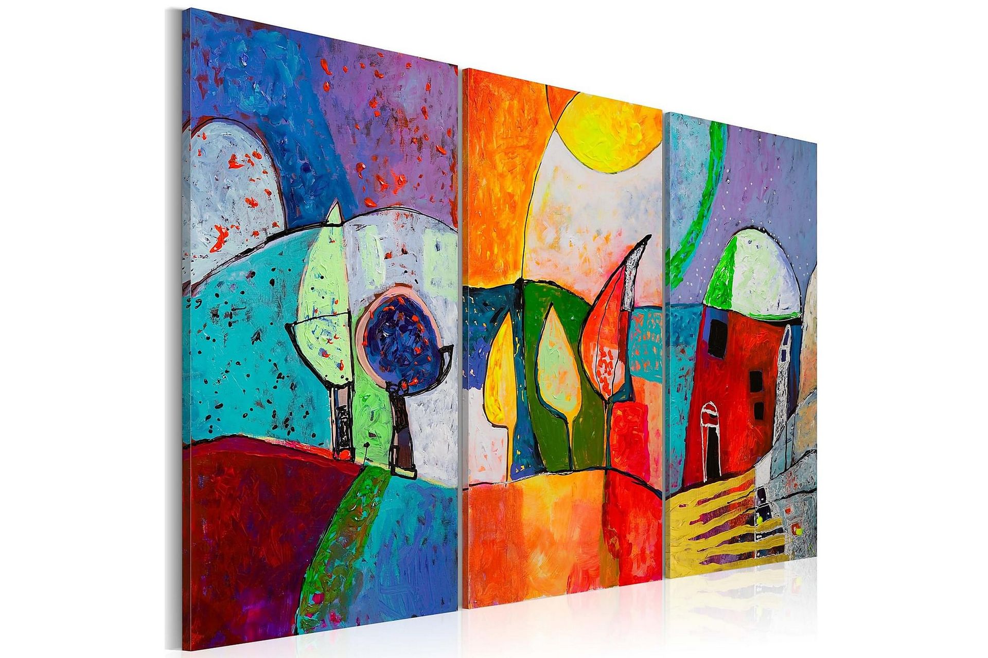 Canvastaulu Värikäs maisema112x08 cm - Artgeist sp. z o. o. - Sisustustuotteet - Taulu & taide - Canvas-taulu