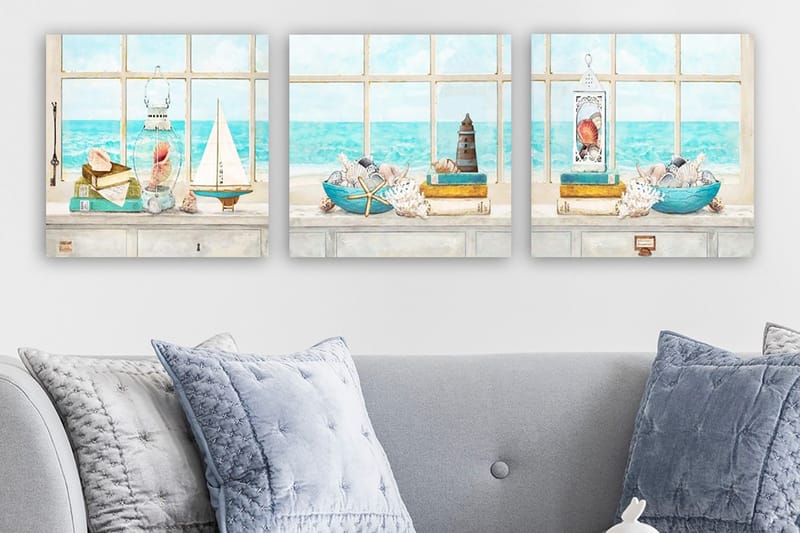 Canvastaulu VP Italy 3-pak Monivärinen, 30x30 cm