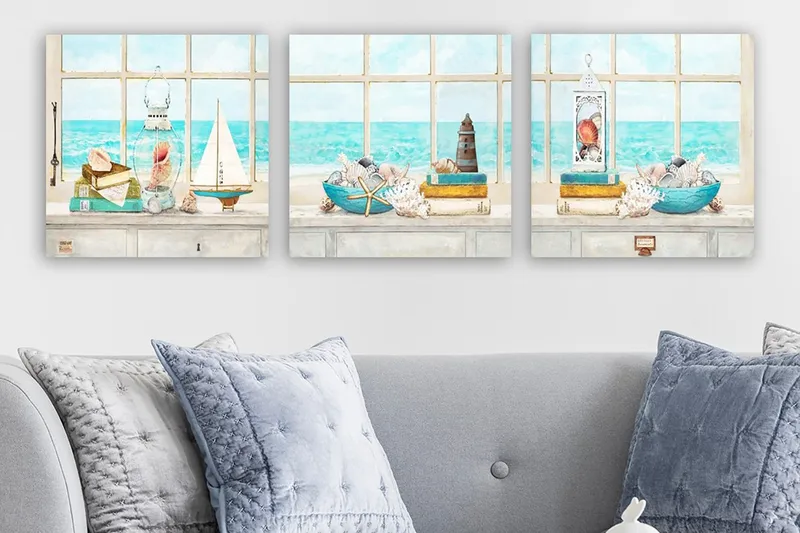 Canvastaulu VP Italy 3-pak Monivärinen, 30x30 cm