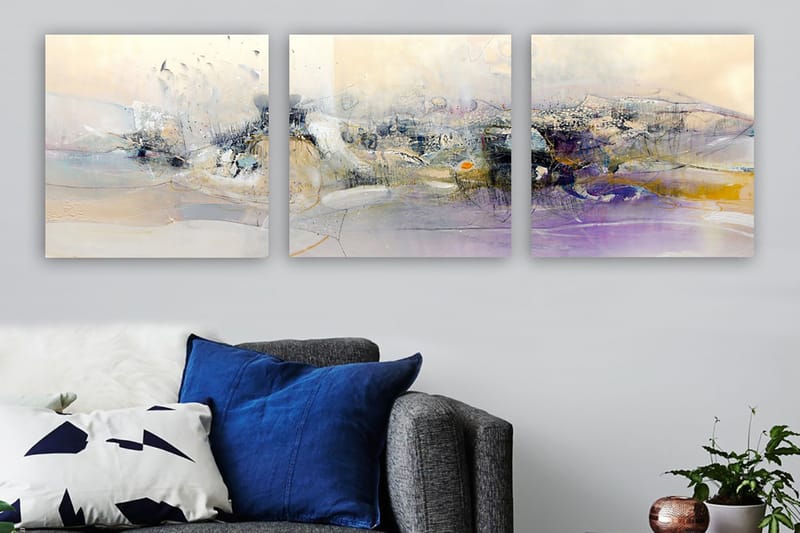 Canvastaulu VP Italy 3-pak Monivärinen - 30x30 cm - Sisustustuotteet - Taulu & taide - Canvas-taulu