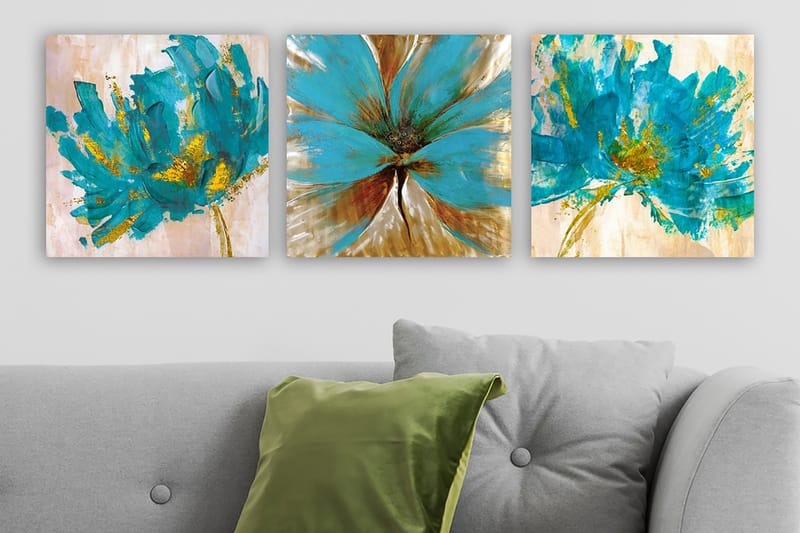 Canvastaulu VP Italy 3-pak Monivärinen - 30x30 cm - Sisustustuotteet - Taulu & taide - Canvas-taulu