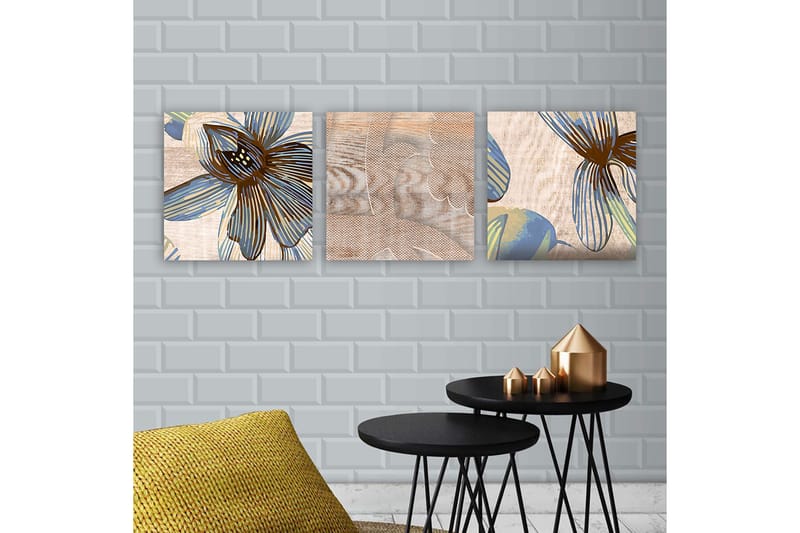 Canvastaulu VP Italy 3-pak Monivärinen - 30x30 cm - Sisustustuotteet - Taulu & taide - Canvas-taulu