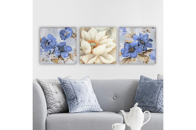 Canvastaulu VP Italy 3-pak Monivärinen - 30x30 cm - Sisustustuotteet - Taulu & taide - Canvas-taulu