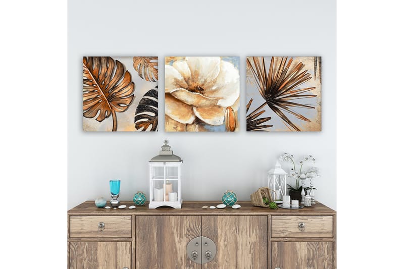 Canvastaulu VP Italy 3-pak Monivärinen - 30x30 cm - Sisustustuotteet - Taulu & taide - Canvas-taulu
