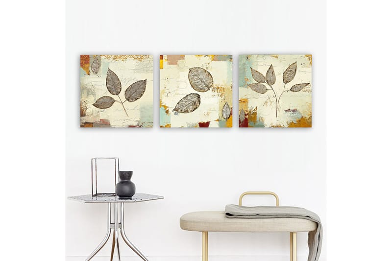 Canvastaulu VP Italy 3-pak Monivärinen - 30x30 cm - Sisustustuotteet - Taulu & taide - Canvas-taulu