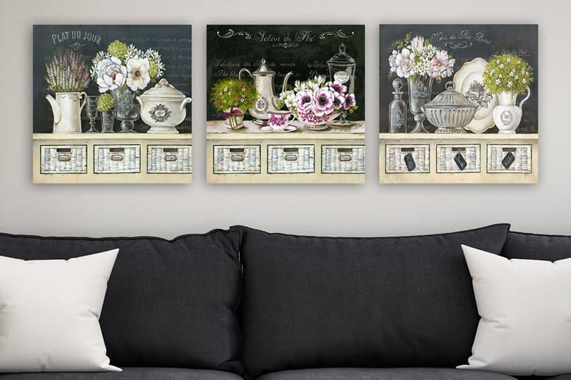 Canvastaulu VP Italy 3-pak Monivärinen, 30x30 cm