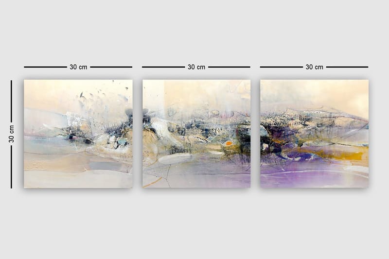 Canvastaulu VP Italy 3-pak Monivärinen - 30x30 cm - Sisustustuotteet - Taulu & taide - Canvas-taulu