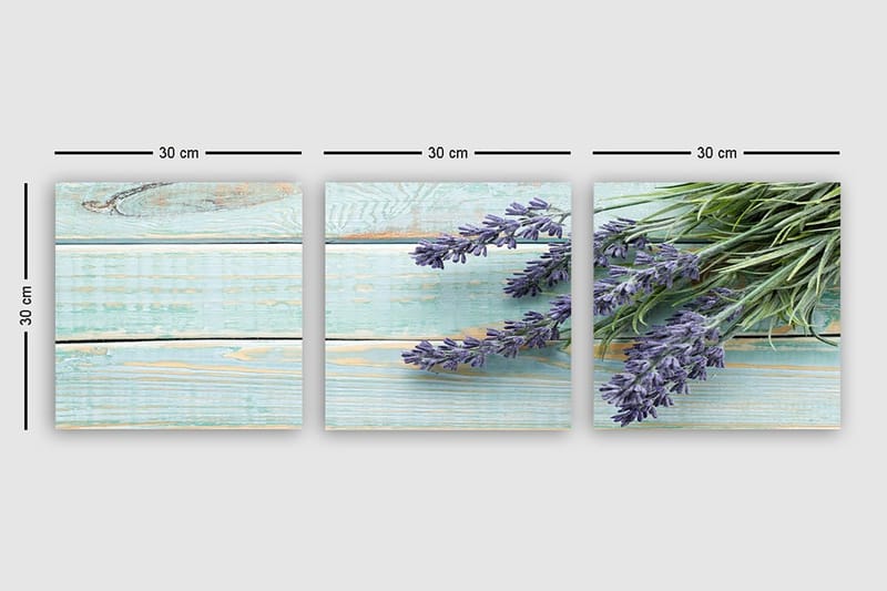 Canvastaulu VP Italy 3-pak Monivärinen - 30x30 cm - Sisustustuotteet - Taulu & taide - Canvas-taulu