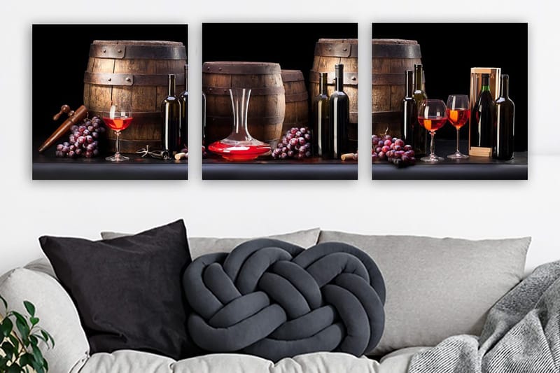 Canvastaulu VP Italy 3-pak Monivärinen, 30x30 cm