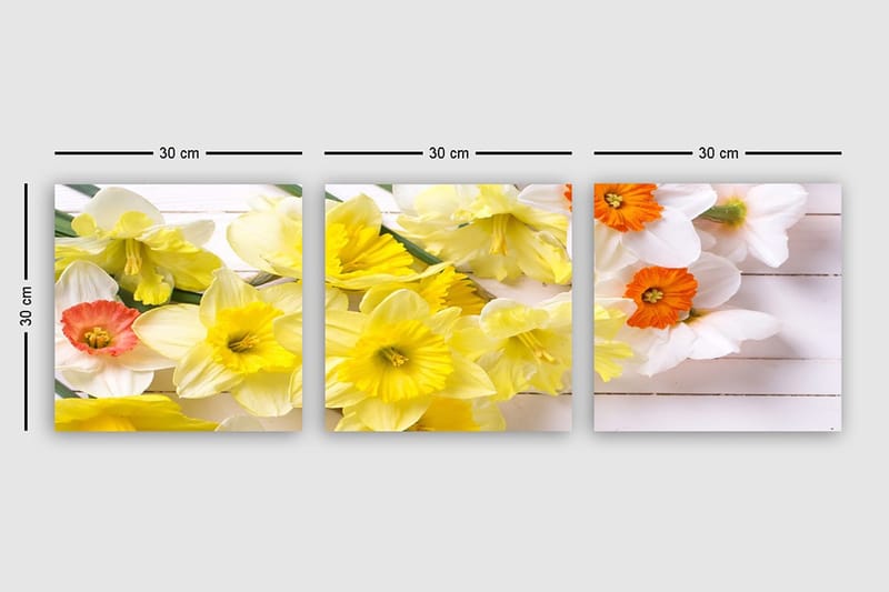 Canvastaulu VP Italy 3-pak Monivärinen - 30x30 cm - Sisustustuotteet - Taulu & taide - Canvas-taulu