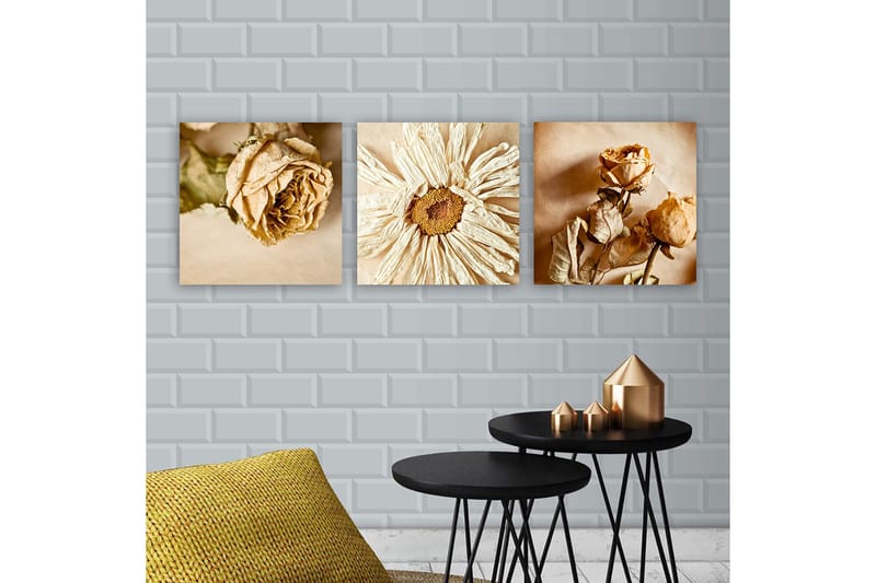 Canvastaulu VP Italy 3-pak Monivärinen - 30x30 cm - Sisustustuotteet - Taulu & taide - Canvas-taulu