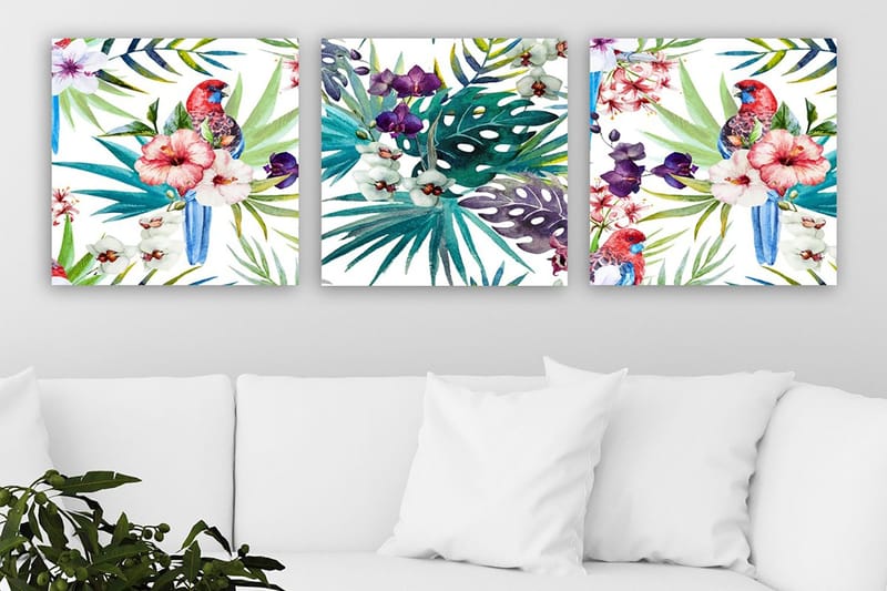 Canvastaulu VP Italy 3-pak Monivärinen, 30x30 cm