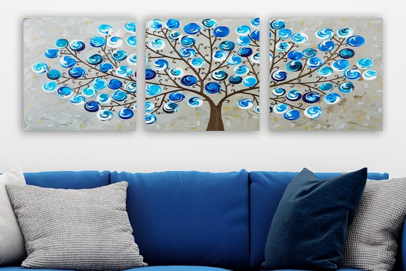 Canvastaulu VP Italy 3-pak Monivärinen, 30x30 cm