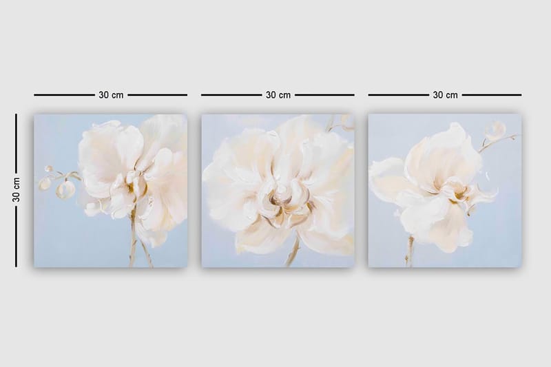 Canvastaulu VP Italy 3-pak Monivärinen - 30x30 cm - Sisustustuotteet - Taulu & taide - Canvas-taulu