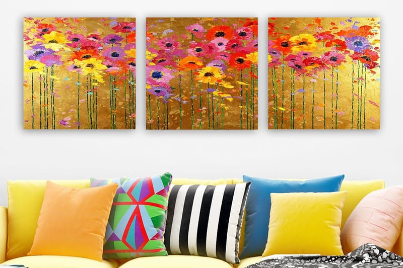 Canvastaulu VP Italy 3-pak Monivärinen, 30x30 cm