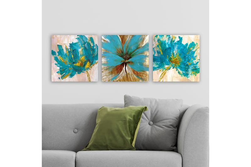 Canvastaulu VP Italy 3-pak Monivärinen - 30x30 cm - Sisustustuotteet - Taulu & taide - Canvas-taulu