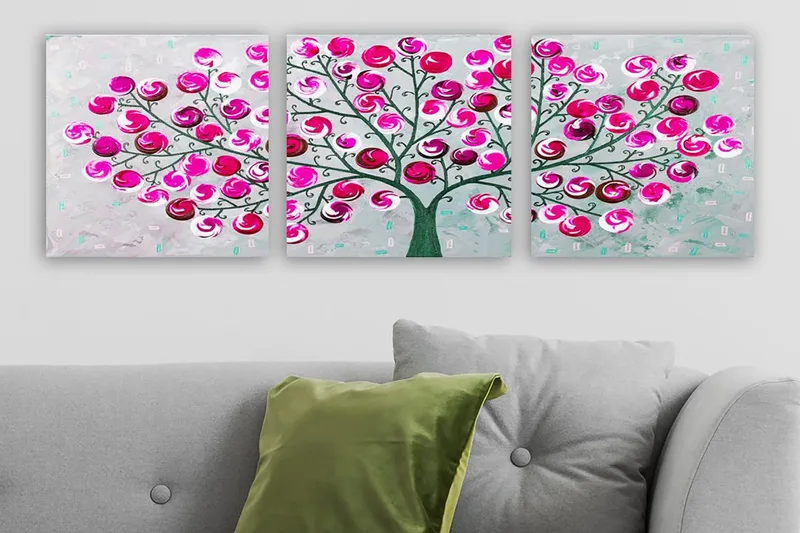 Canvastaulu VP Italy 3-pak Monivärinen, 30x30 cm