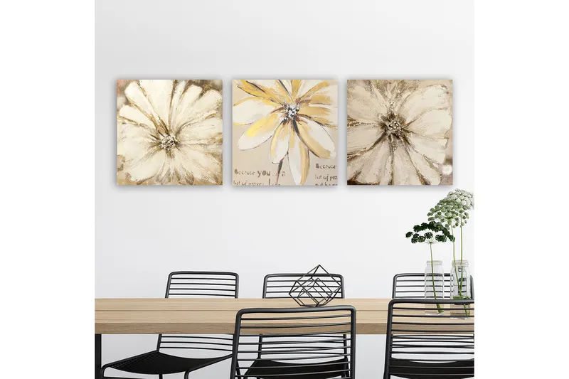 Canvastaulu VP Italy 3-pak Monivärinen - 30x30 cm - Sisustustuotteet - Taulu & taide - Canvas-taulu