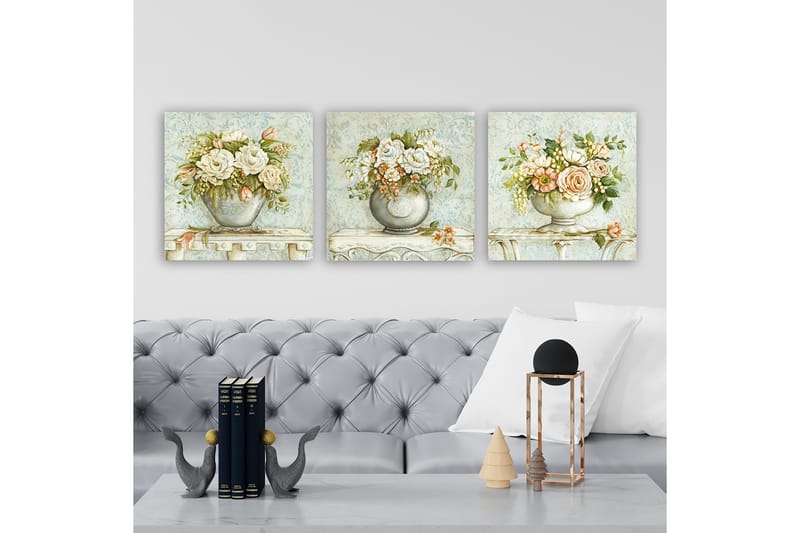 Canvastaulu VP Italy 3-pak Monivärinen - 30x30 cm - Sisustustuotteet - Taulu & taide - Canvas-taulu