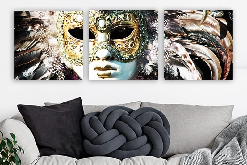 Canvastaulu VP Italy 3-pak Monivärinen, 30x30 cm