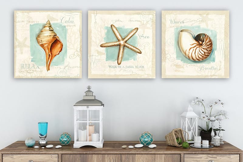 Canvastaulu VP Italy 3-pak Monivärinen, 30x30 cm