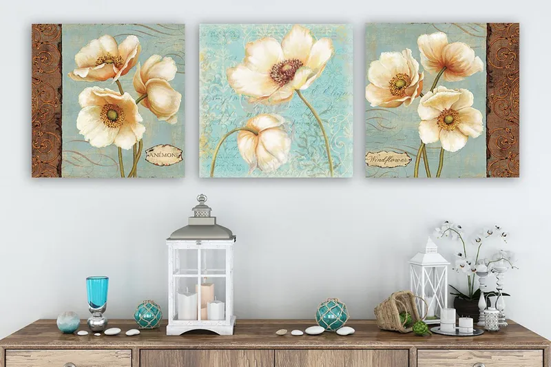 Canvastaulu VP Italy 3-pak Monivärinen, 30x30 cm