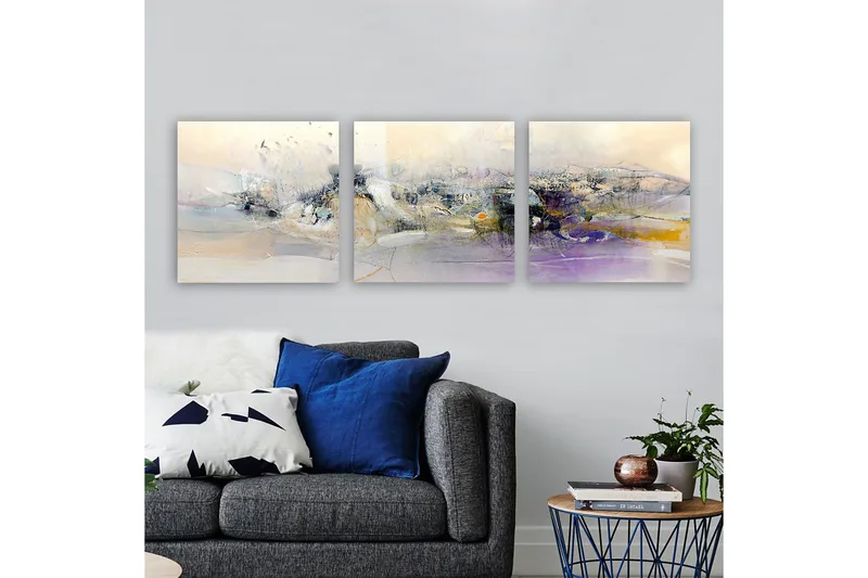 Canvastaulu VP Italy 3-pak Monivärinen - 30x30 cm - Sisustustuotteet - Taulu & taide - Canvas-taulu