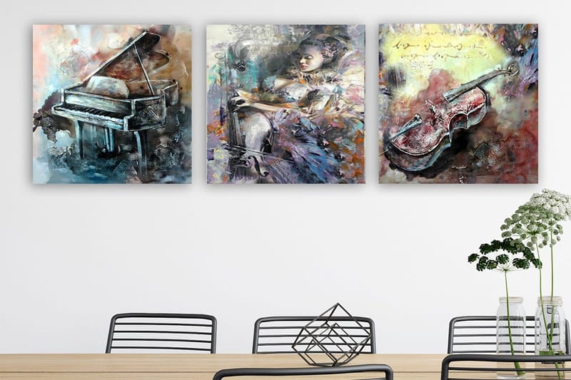 Canvastaulu VP Italy 3-pak Monivärinen, 30x30 cm