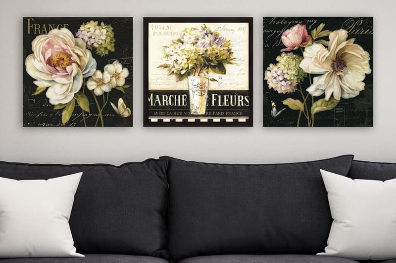 Canvastaulu VP Italy 3-pak Monivärinen, 30x30 cm