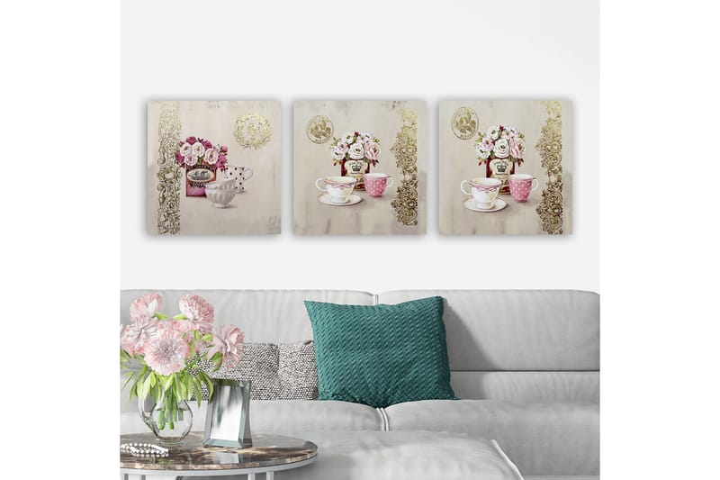 Canvastaulu VP Italy 3-pak Monivärinen - 30x30 cm - Sisustustuotteet - Taulu & taide - Canvas-taulu