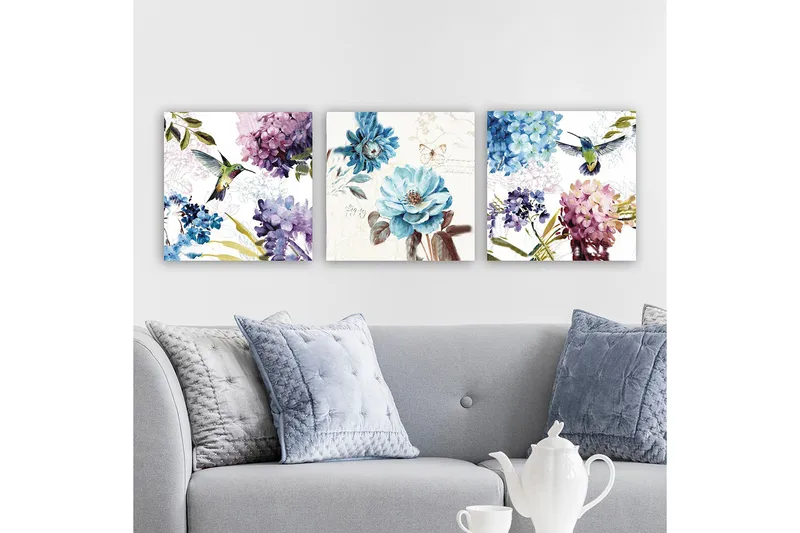 Canvastaulu VP Italy 3-pak Monivärinen - 30x30 cm - Sisustustuotteet - Taulu & taide - Canvas-taulu