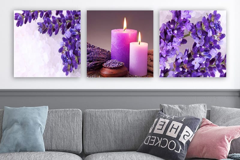 Canvastaulu VP Italy 3-pak Monivärinen, 30x30 cm