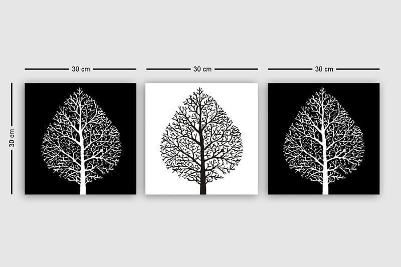 Canvastaulu VP Italy 3-pak Monivärinen - 30x30 cm - Sisustustuotteet - Taulu & taide - Canvas-taulu