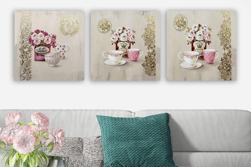 Canvastaulu VP Italy 3-pak Monivärinen, 30x30 cm