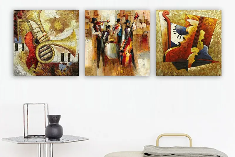 Canvastaulu VP Italy 3-pak Monivärinen, 30x30 cm