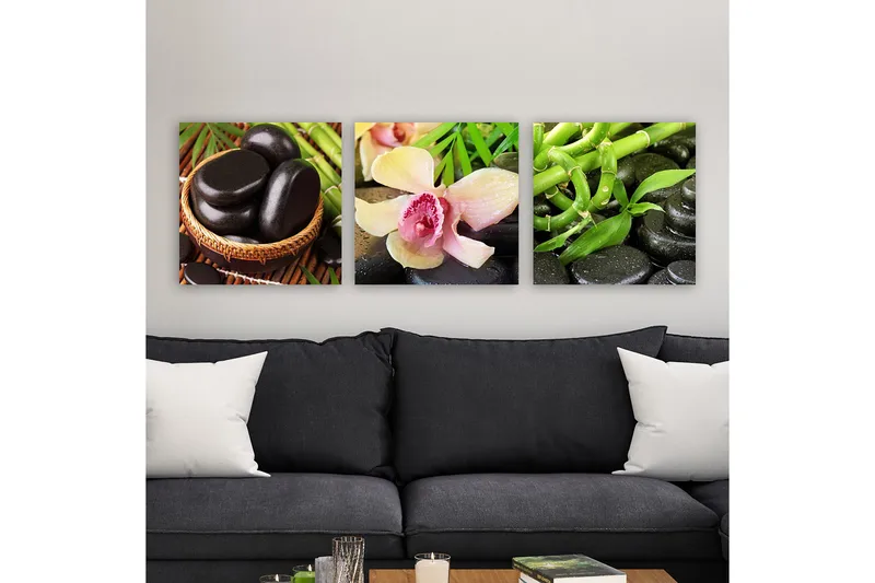 Canvastaulu VP Italy 3-pak Monivärinen - 30x30 cm - Sisustustuotteet - Taulu & taide - Canvas-taulu