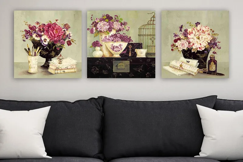 Canvastaulu VP Italy 3-pak Monivärinen, 30x30 cm