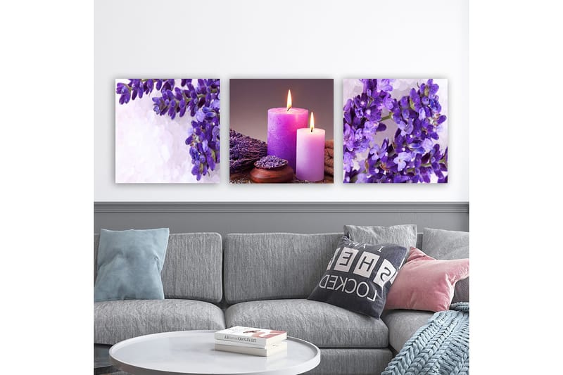 Canvastaulu VP Italy 3-pak Monivärinen - 30x30 cm - Sisustustuotteet - Taulu & taide - Canvas-taulu