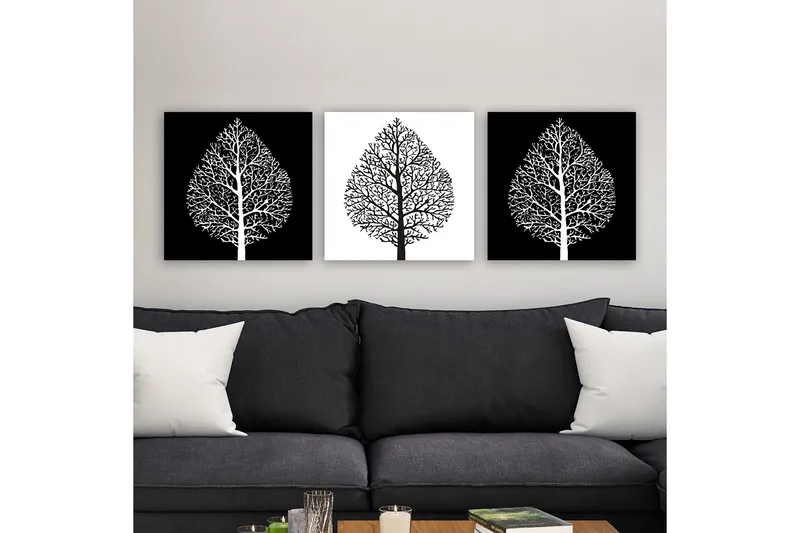 Canvastaulu VP Italy 3-pak Monivärinen - 30x30 cm - Sisustustuotteet - Taulu & taide - Canvas-taulu