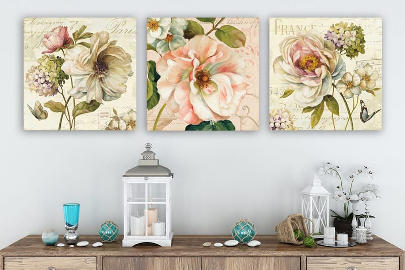 Canvastaulu VP Italy 3-pak Monivärinen, 30x30 cm