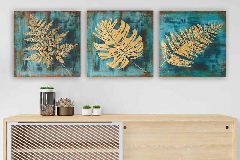 Canvastaulu VP Italy 3-pak Monivärinen, 30x30 cm