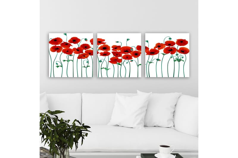 Canvastaulu VP Italy 3-pak Monivärinen - 30x30 cm - Sisustustuotteet - Taulu & taide - Canvas-taulu